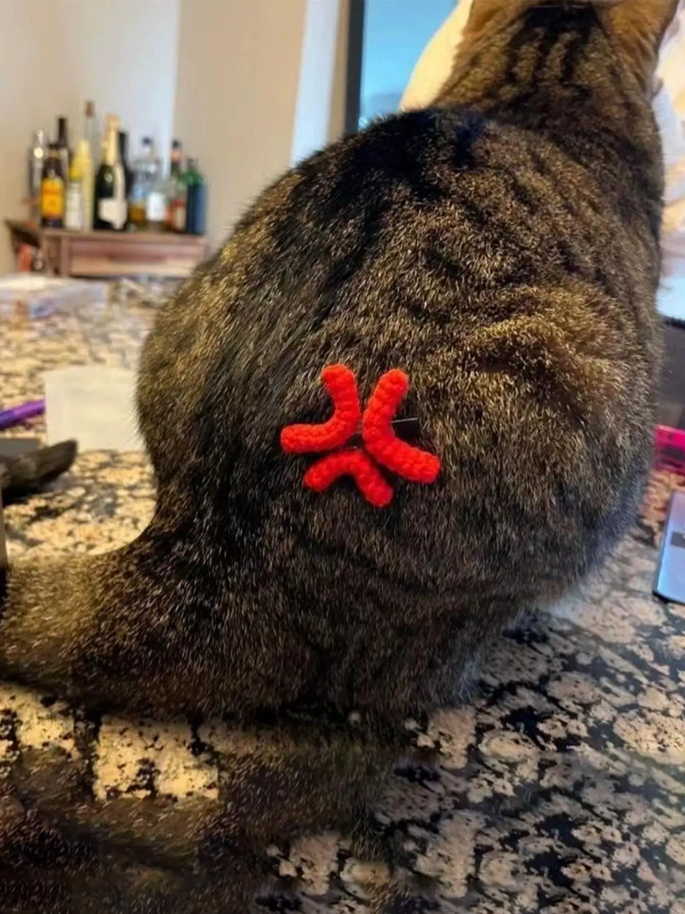 Cute Plush Angry Expression Hair Clip, Simple Fashionable Hair