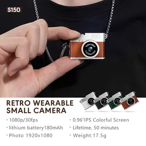 0.96 Inch Mini Thumb Retro Digital Camera - 1080P Resolution Real-Time Viewfinder for Photo & Video Recording, 180mAh Rechargeable Battery, Portable & Beginner-Friendly Compact Camera, Perfect Holiday / Birthday Gift, 32GB Memory Card