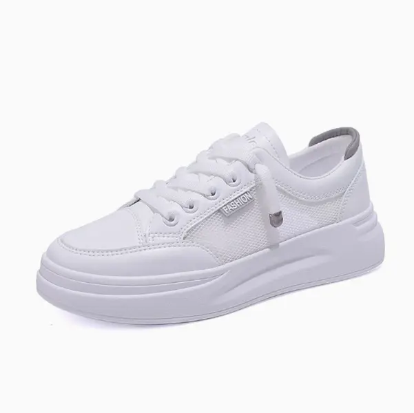 Breathable mesh white sneakers are my daily go-to pick. The soft thick sole eases foot strain during long walks, matches all casual outfits for office errands and weekend hangouts effortlessly.