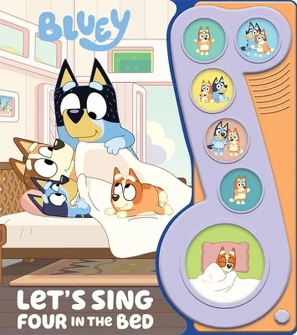 Bluey: Let's Sing Four in the Bed Sound Book [With Battery] -- Pi Kids, Mixed Media Product