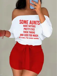 Two-Piece Set Women's Solid Off Shoulder Crop Top & Skinny Pants, Casual Fashion Cozy Top & Trousers for Daily Outdoor Wear, Ladies Clothes for All Seasons, Suits, Makenzie Pant Set