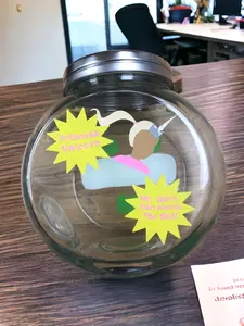 The Office Princess Unicorn Glass Storage Container 72 oz