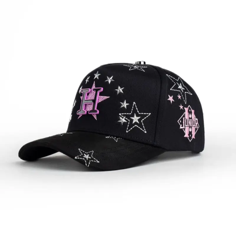 Hat H Stars Black Sad Boy Crystal