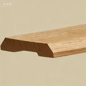 Clear Oak Wood Door Threshold 5 x 1/2 x 36 Inches, Interior Exterior Transition Strip, Reusable Durable Solid Wood, Easy Install Flooring Molding Trim for Gap Coverage