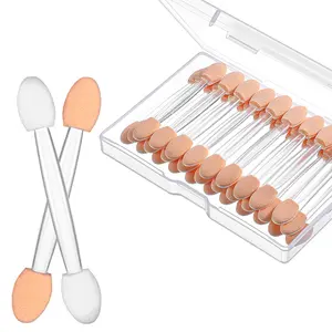 Eye Shadow Applicators Eyeshadow Brush Disposable Double Sided Sponge Tip Eye Shadow Applicators Eyeshadow Sponge Applicator Brushes 2.4 Inch