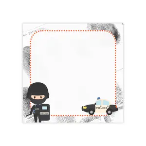Police SWAT Post-it® Note Pads — Cute Cop & Squad Car Sticky Notes