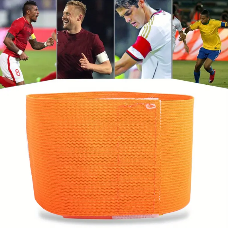Captain Armband for Soccer, Adjustable 'C' Print Band in Durable PA Nylon Fabric, Firm and Elastic for Players in Team Matches, Elastic Band, Pa (Polyamide, Nylon)