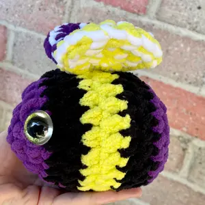 Non Binary Pride Bee Crochet Plush