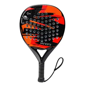 Ianoni Tennis Racket Carbon Fiber Surface, High Performance Lightweight Design, Ideal Gift for Men and Women, Training Use