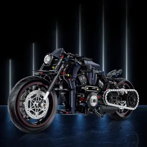 1:8 Motorcycle Model Building Block Set, Creative Fun Motorcycle Toy, Birthday Gift for Motorcycle Lovers, Toy Motorbikes