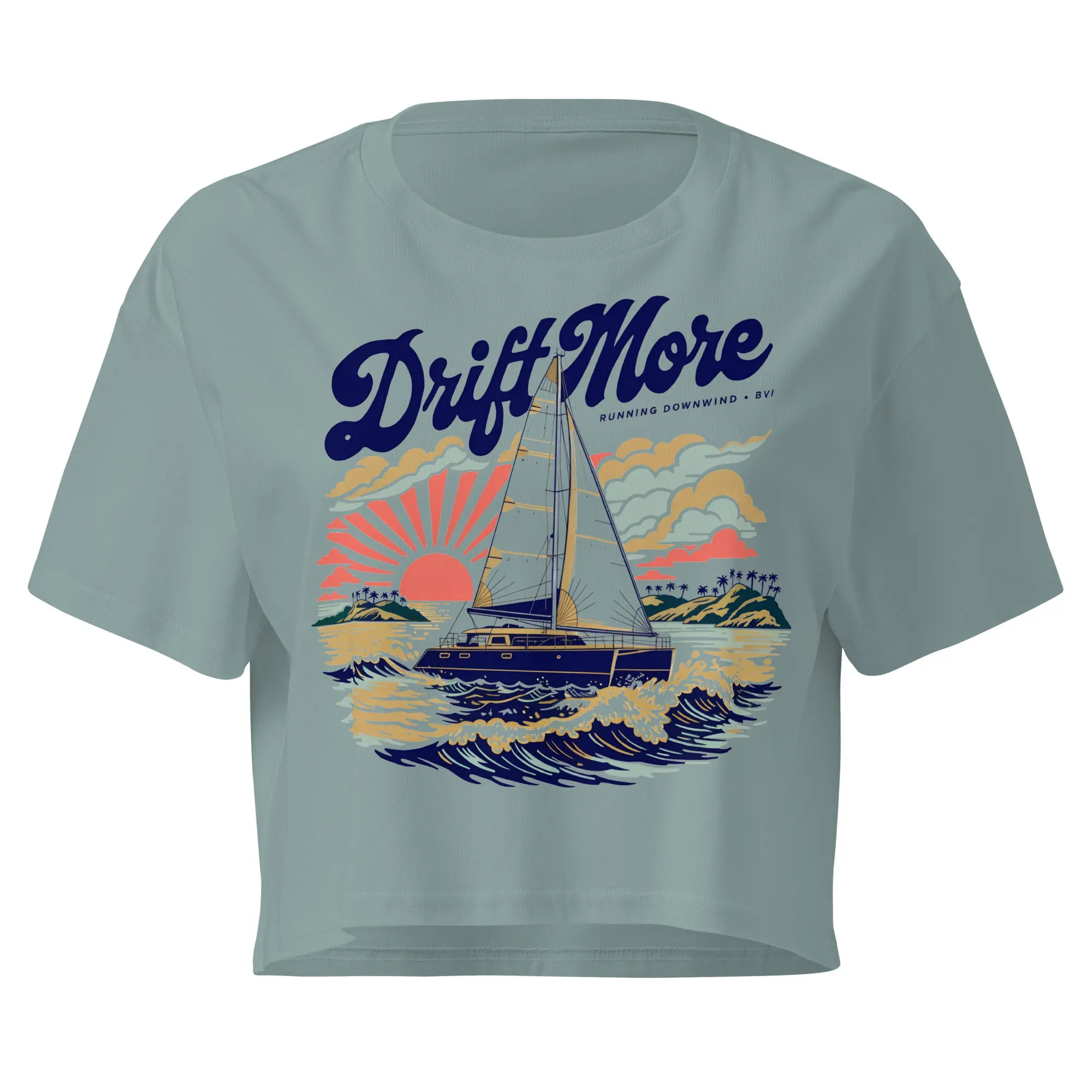 Running Downwind Crop Tee