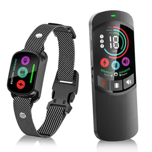 Dog Shock Collar with Remote Control - 2600ft 3 Modes Dogs Anti Bark Collar,  Waterproof Dog Training Collar with Remote & LED Light, Security Lock, Flashlight, Beep Shock Collar for Dogs 8-120lbs