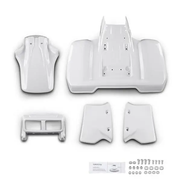 Fit For 1985-1986 Honda ATC350X White Front & Rear Plastic Fender Complete Set