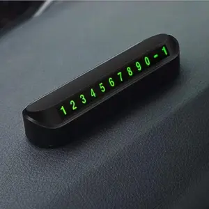 Easy-To-Use Car Temporary Parking Phone Number Plate, Durable Plastic Essential Car Accessory, Convenient Parking Solution