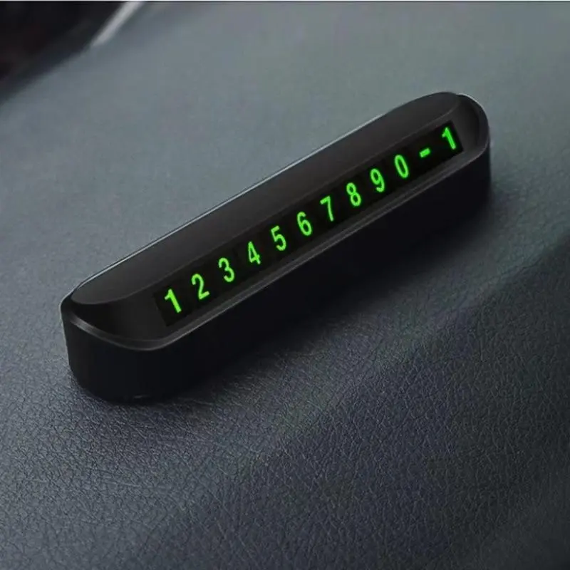 Easy-To-Use Car Temporary Parking Phone Number Plate, Durable Plastic Essential Car Accessory, Convenient Parking Solution