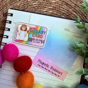 Children’s Books Library Card Magnetic Bookmark