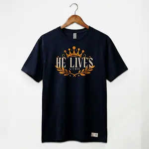 He Lives Tee (Navy)