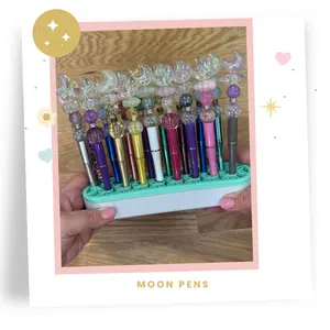 Beaded Pen with Acrlyic moon