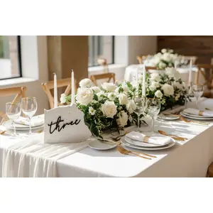 3D Acrylic Table Number Stone Sign