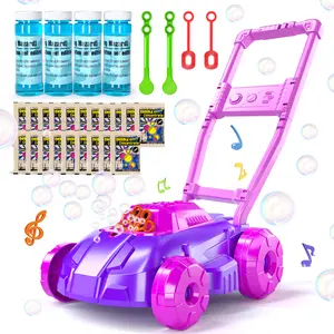 Bubble Lawn Mower Toys for Kids, Kids Outdoor Push Bubbles Machine Age 1-3 Boy Girl, Birthday Gifts Summer Outside Backyard Preschool Toy for 3 4 5 6 Year Old Toddlers