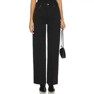 PISTOLA Tate High Rise Bowed Wide Jeans in Midnight Hour