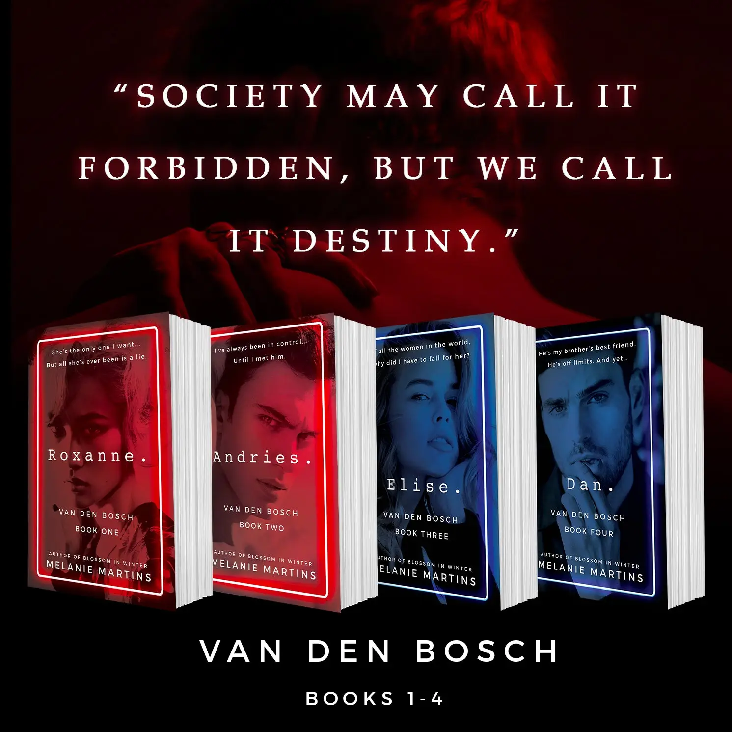 Van den Bosch: Books 1, 2, 3, and 4 + 2 bookmarks - Bestselling Forbidden Romance Series