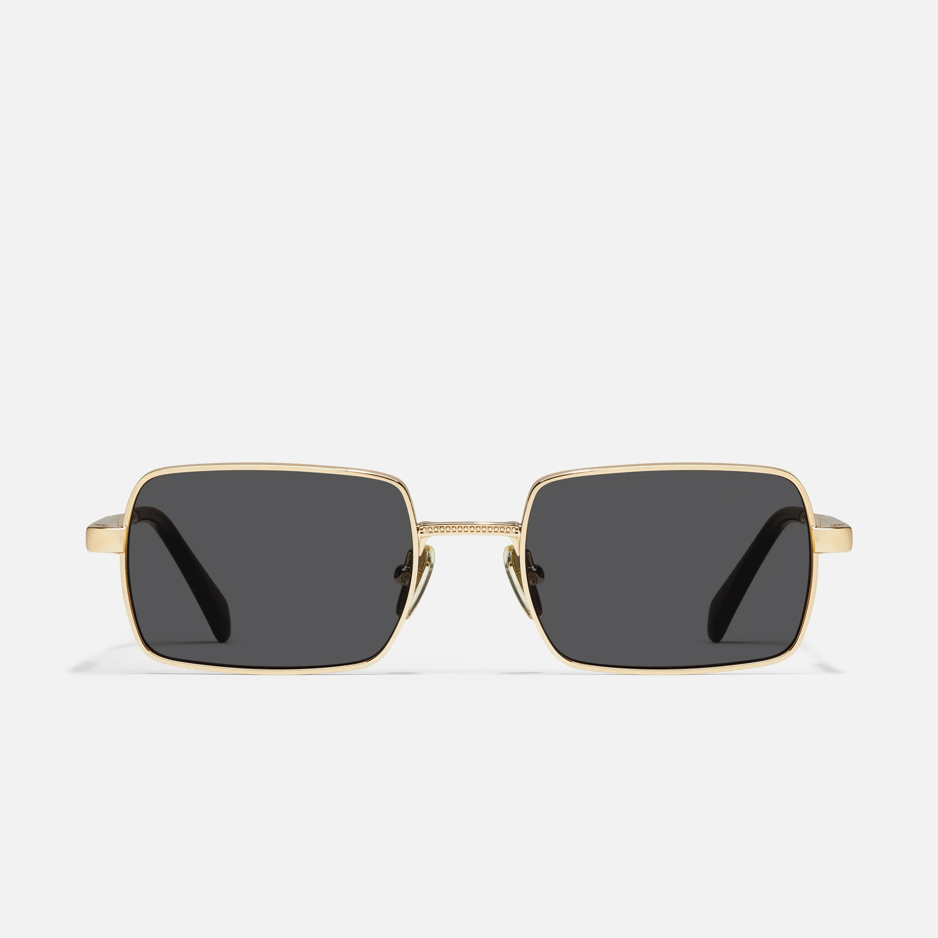 DND - Gold Rectangle Polarized Sunglasses