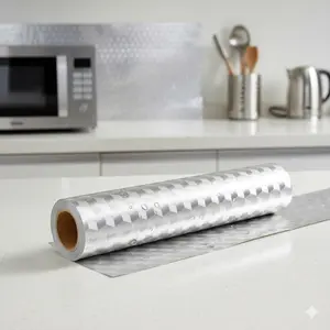 Self-Adhesive Kitchen Oil Splash Guard, Heat Resistant Stove Backsplash, Waterproof Drawer Liner, Removable Film for Countertop, Cabinet, Multi-Scene Easy Peel No Residue Home Upgrade