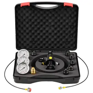 VEVOR Hydraulic Nitrogen Accumulator Charging Kit, 0 - 1420 PSI Nitrogen Fill Kit, Pressure Test System with 1 Pressure Gauge, 1 Gas Hose, 1 Valve Body and 1 CGA580 Adapter for Construction MachineryVEVOR Super Brand Day