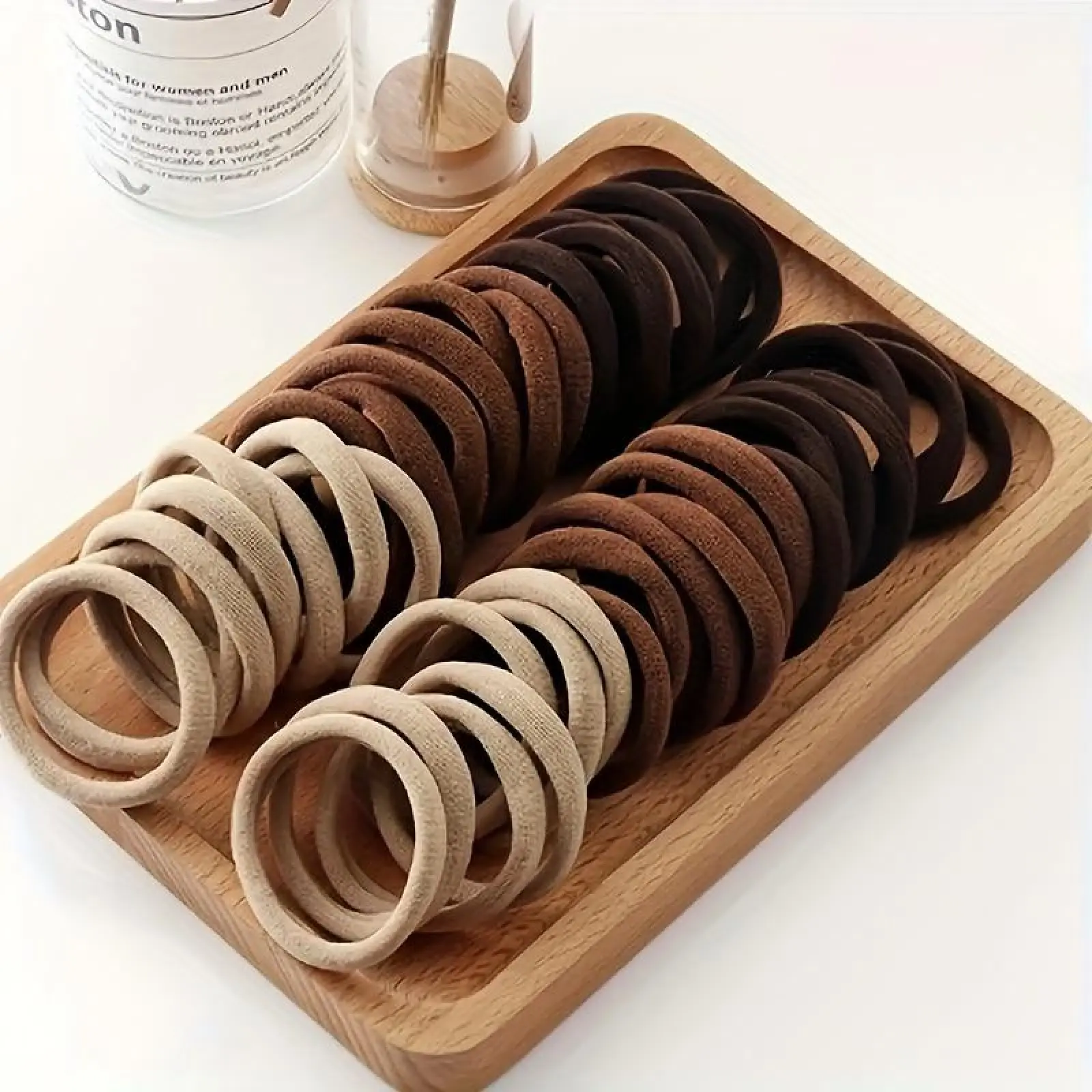 French Style Thick Elastic Hair Ties for Women, 50/100 PCS High-Stretch Scrunchie Hair Accessory Set for Graduation Gift, Elastic Hair Accessory