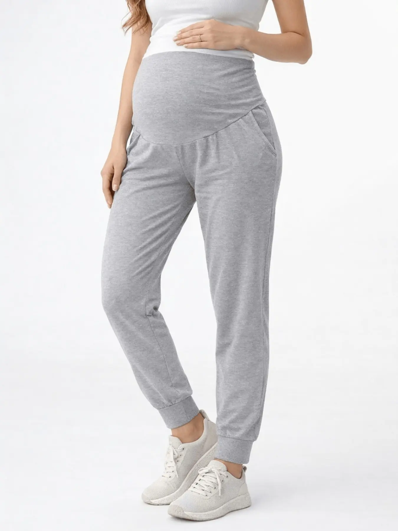 Maternity Yoga Pants with Pockets, Summer Casual Versatile Sports Pregnancy Bottoms, Maternity Summer Wear Maternity Yoga Pants with Pockets, Summer Casual Versatile Sports Pregnancy Bottoms, Maternity Summer Wear