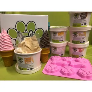 "Peanut Butter" Flavored Frozen Doggie Ice Cream Mix - Just add water and freeze!