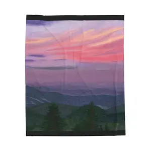 Plush Blanket - Smokey Mountains Landscape Design for Ultimate Comfort