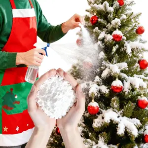 5LB Snow Flocking Powder,Self-Adhesive Fake Snow Flock for Christmas Tree,Instant Artificial Flocking Spray Powder for Winter Xmas Artificial Tree Wreath Garland Crafts Home Display