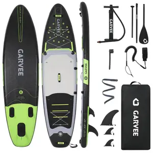 [TOP RATED - FLASH SALE] Garvee Inflatable Stand Up Paddle Board (SUP) for All Skill Levels - 10'×30" & 10'6"×33" Ultra-Light Boards with Premium Paddle, Pump, Carry Bag & Non-Slip Deck for Youth & Adults