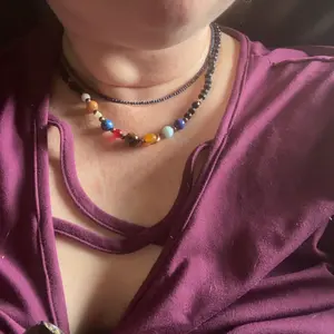 Tiny Gemstone Beaded Choker Necklace, Dainty Faceted Gemstone Beaded Necklace, Waterproof Crystal Beaded Choker, Mother's Day Gift, gift for her