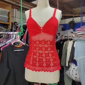 Crocheted tank top