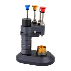 4 Pin Watch Hand Installation Tool Set with 3 Movement Bases Metal Acrylic Tabletop Mount for Watchmakers Repair Shops Fits 2035 2824 2892 3135 Movements
