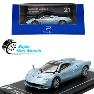 PosterCars 1:64 Pagani Huayra Codalunga (Blue) Hypercar League Collection #21