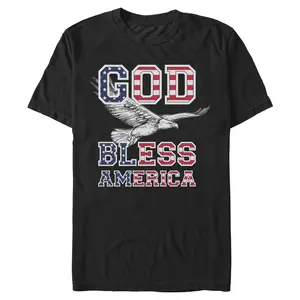 Mens Lost Gods God Bless America T Shirt