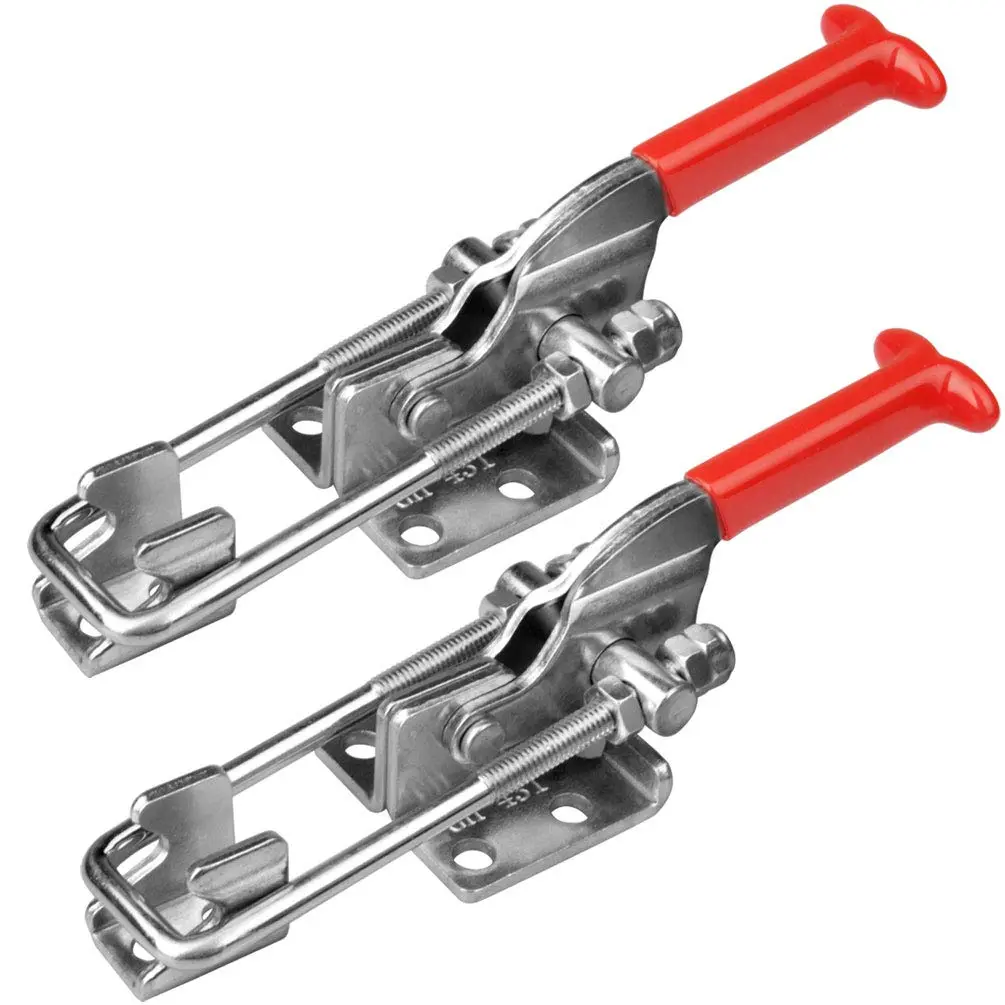 2 Vertical Toggle Clamp  440 Lbs Load Capacity Quick Release Latch 304 Stainless Steel
