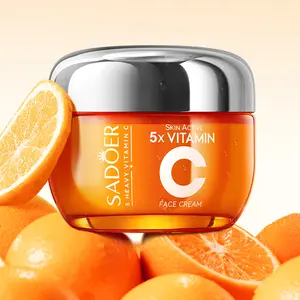 Korean Cream with 5X Vitamin C, Hydrating Face Cream - Facial Moisturizer for Fine Lines, Uneven Skin Tone, 1.76 oz, Lightweight Non-Greasy Formula for Daily Use