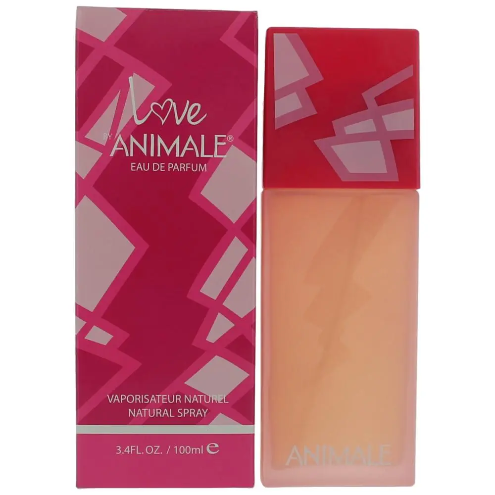 Animale Love Floral-Fruity EDP Spray for Women - Concentrated Perfume Women's Fragrance, 3.4 oz (3 to 3.9 fl oz) with Jasmine, Musk, Vanilla Notes, 3.4 Fl Oz