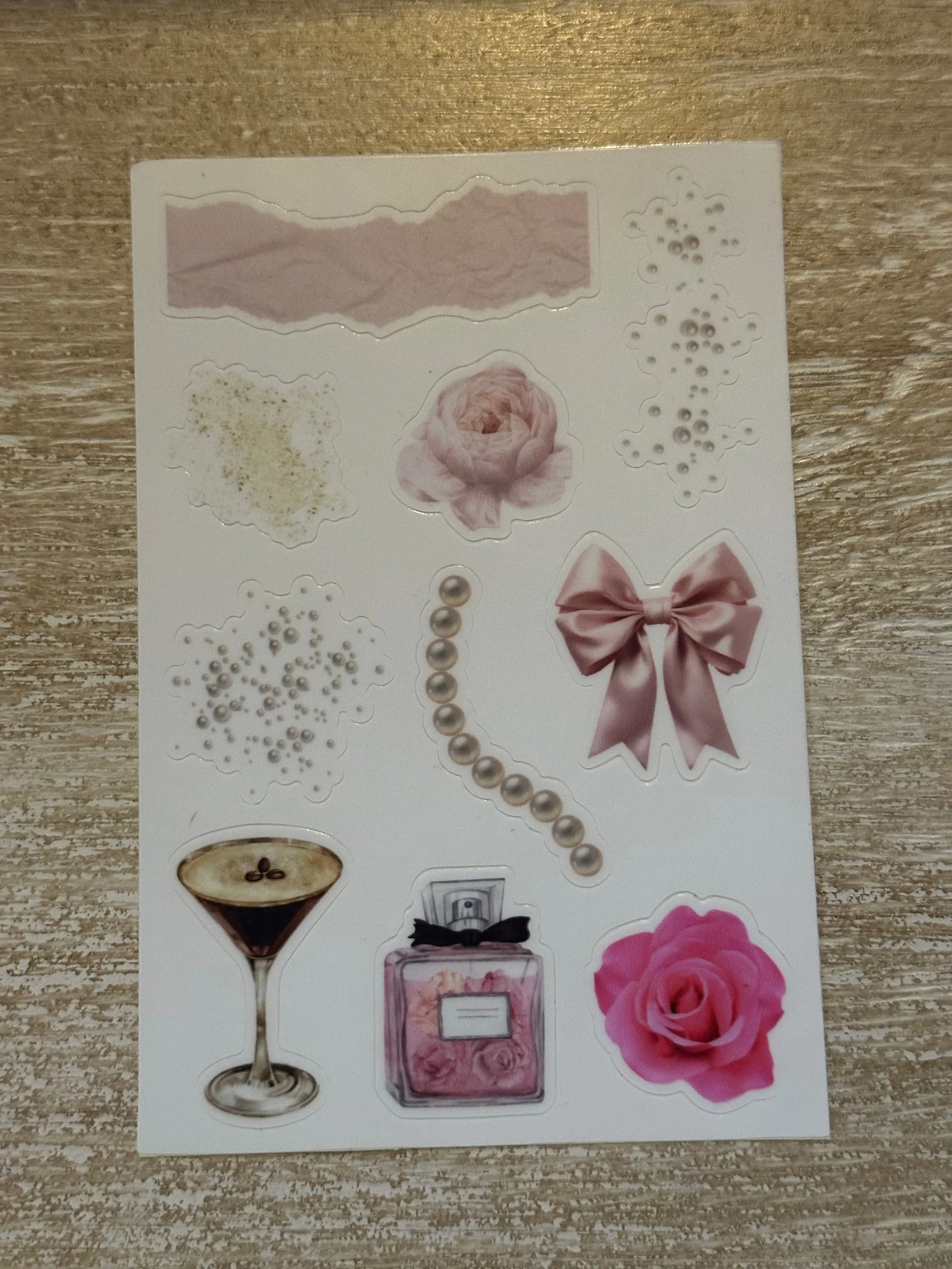 Coquette Aesthetic Sticker Sheet Coquette Aesthetic Sticker Sheet