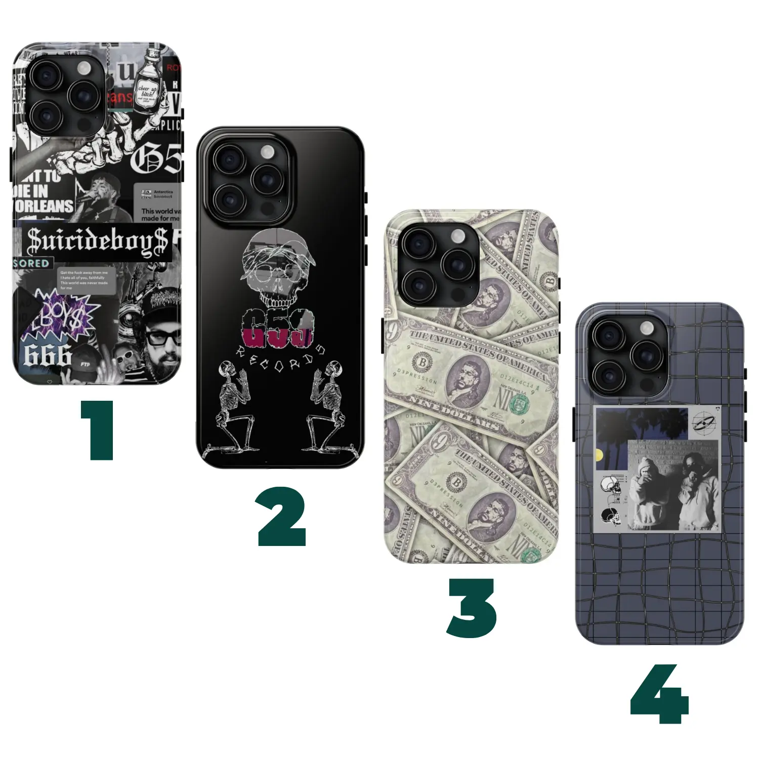 4 Styles Ver8 uicide.boys Phone case, G59 Phone Case, Praying Skeleton Phone Case - Gift For Fan Phone Accessories for iPhone 16 pro max, 15/SE, SS Galaxy