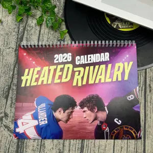 Heated Rivalry Calendar 2026, Hollander and Rozanov 2026 Calendar, Heated Rivalry Fan Merch, Best Lines Graphic Calendar, Home Decorating