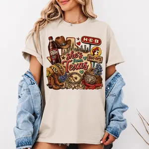 She’s From Texas I Can Tell Shirt, She’s From Texas, Western Cowgirl Texas Pride Shirt, Southern Country Girl GraphicTee, Texas Lover Shirt