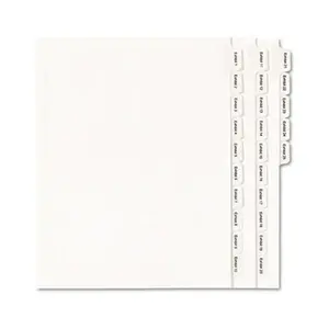 Avery 82106 Allstate-Style Legal Side Tab Dividers 25-Tab 1-25 Letter White 25-Set