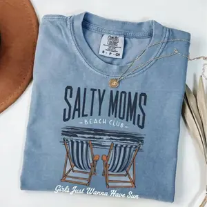 Comfort Colors The Beach Club Shirt, Trendy Summer Tee, Aesthetic Beach T-Shirt, Retro Beach Girl Shirt, Funny Sarcastic Mom Gift, Mother's Day Shirt