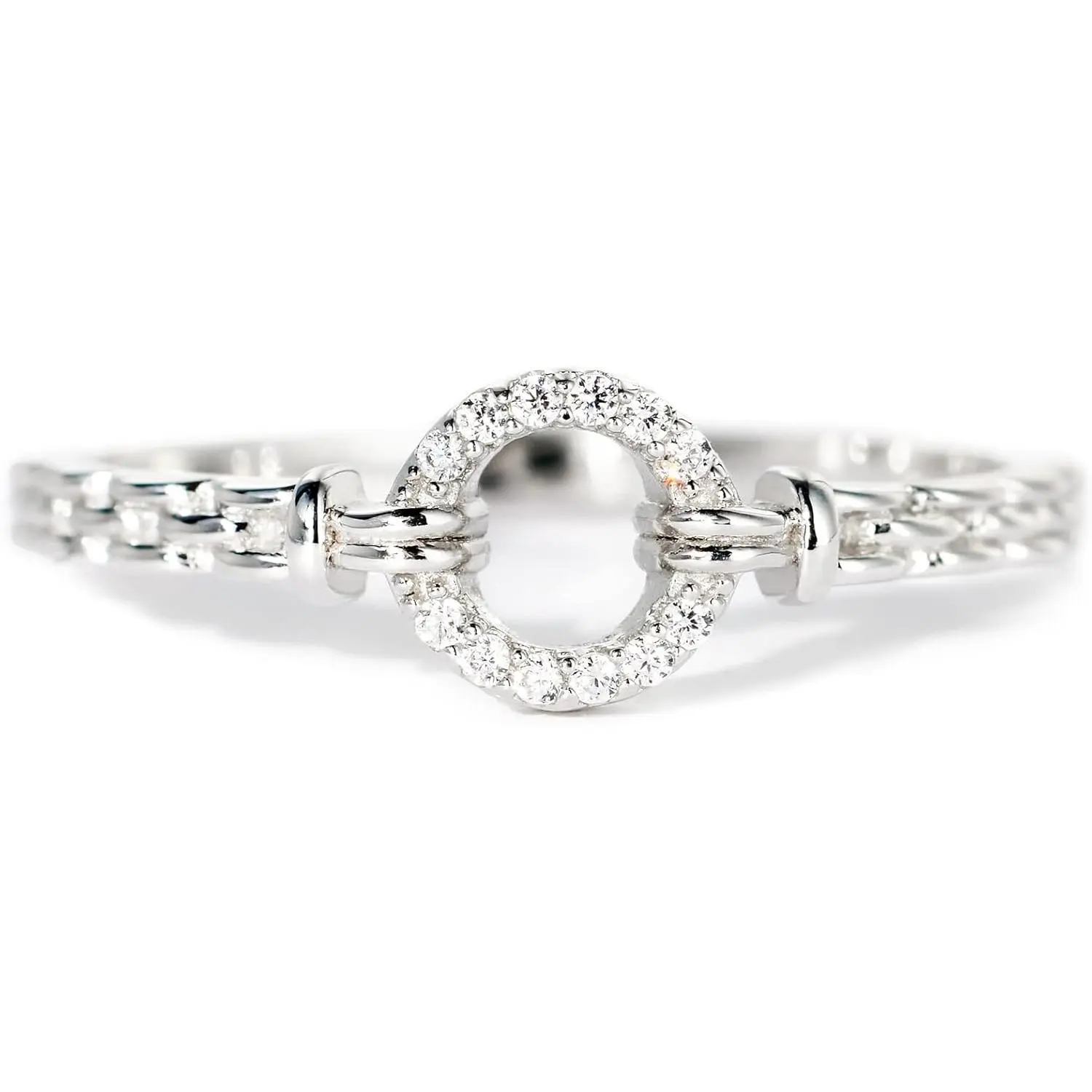 925 Sterling Silver Rings for Women, Heart Promise Rings for Her, Stacking Silver Pinky Ring for Women
